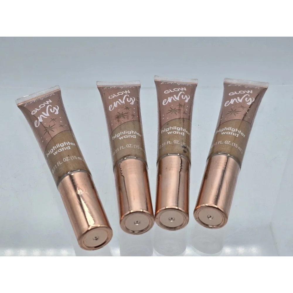 4 Lot L.A. Girl Glow Envy Highlighter Wand, Nightlife GBL578 - Vibin, 0.51 Fl Oz